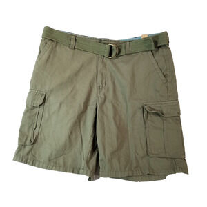 G&M cargo hiking shorts men's 38x10 green cotton outdoor NEW